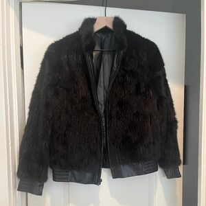 Vintage Reversible Leather and Fur Jacket